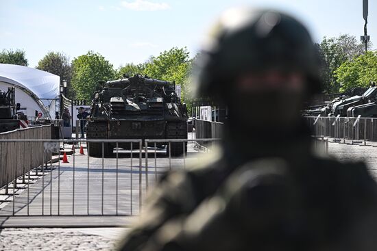 Russia Ukraine Captured Military Equipment Exhibition