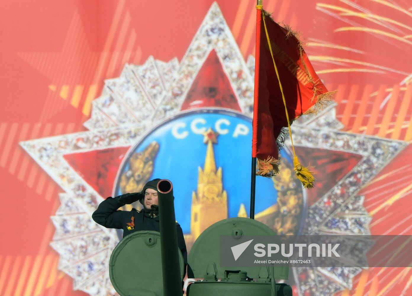 Russia WWII Victory Parade Rehearsal
