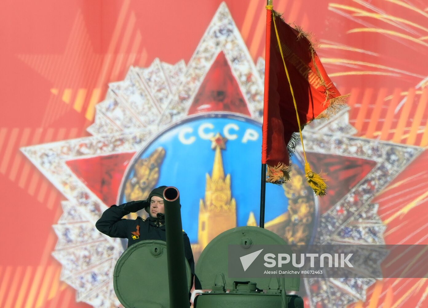 Russia WWII Victory Parade Rehearsal