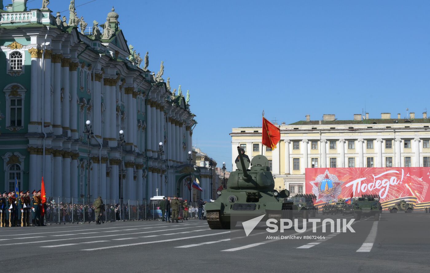 Russia WWII Victory Parade Rehearsal