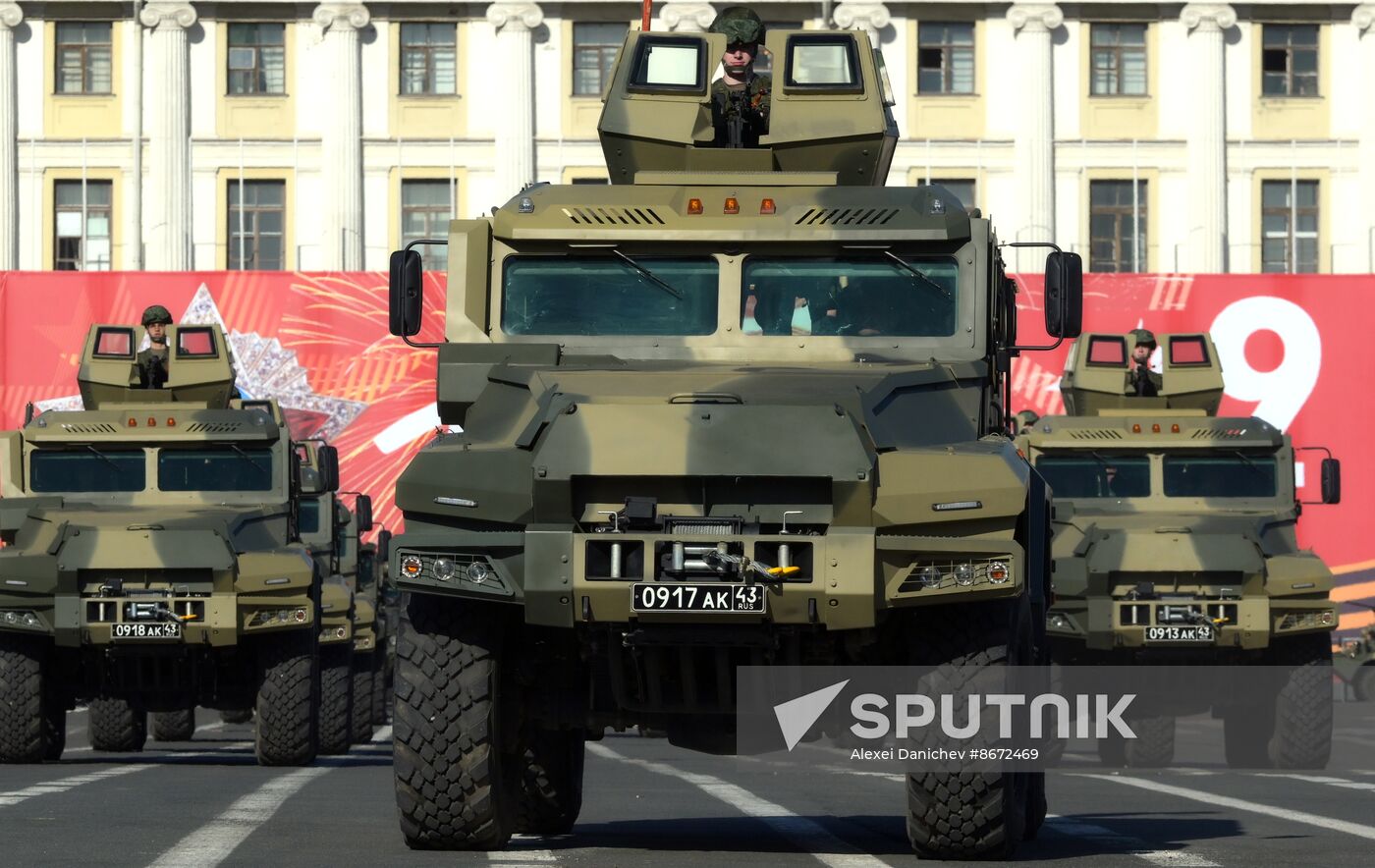 Russia WWII Victory Parade Rehearsal