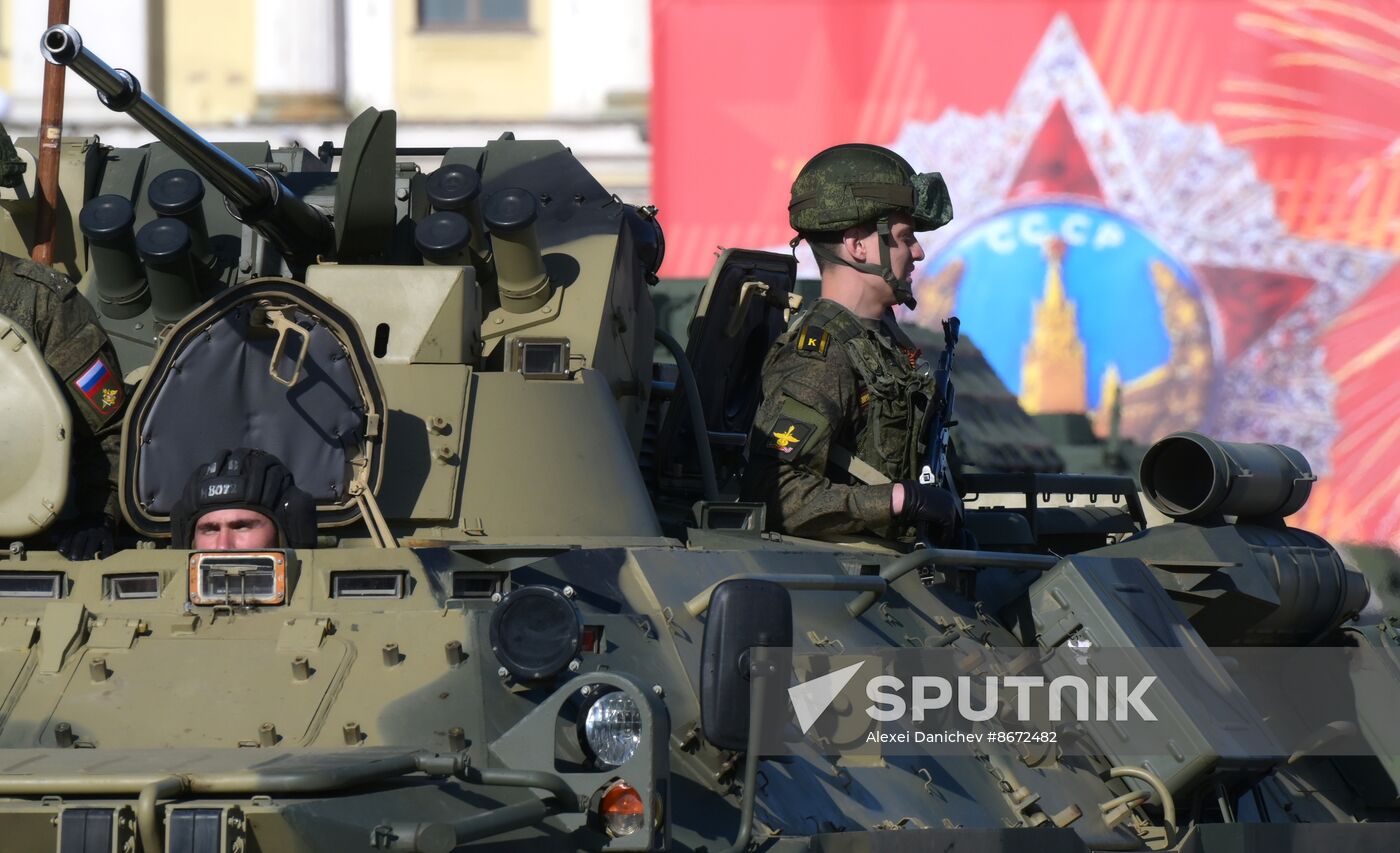 Russia WWII Victory Parade Rehearsal