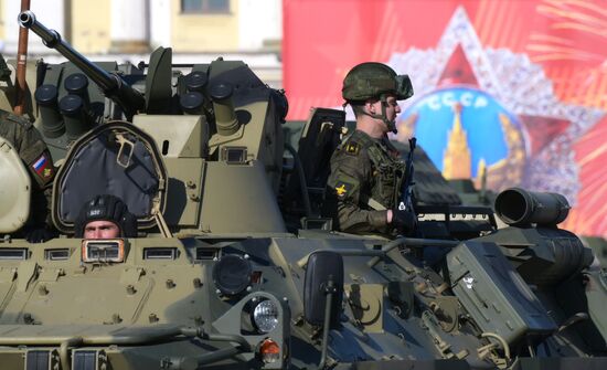 Russia WWII Victory Parade Rehearsal