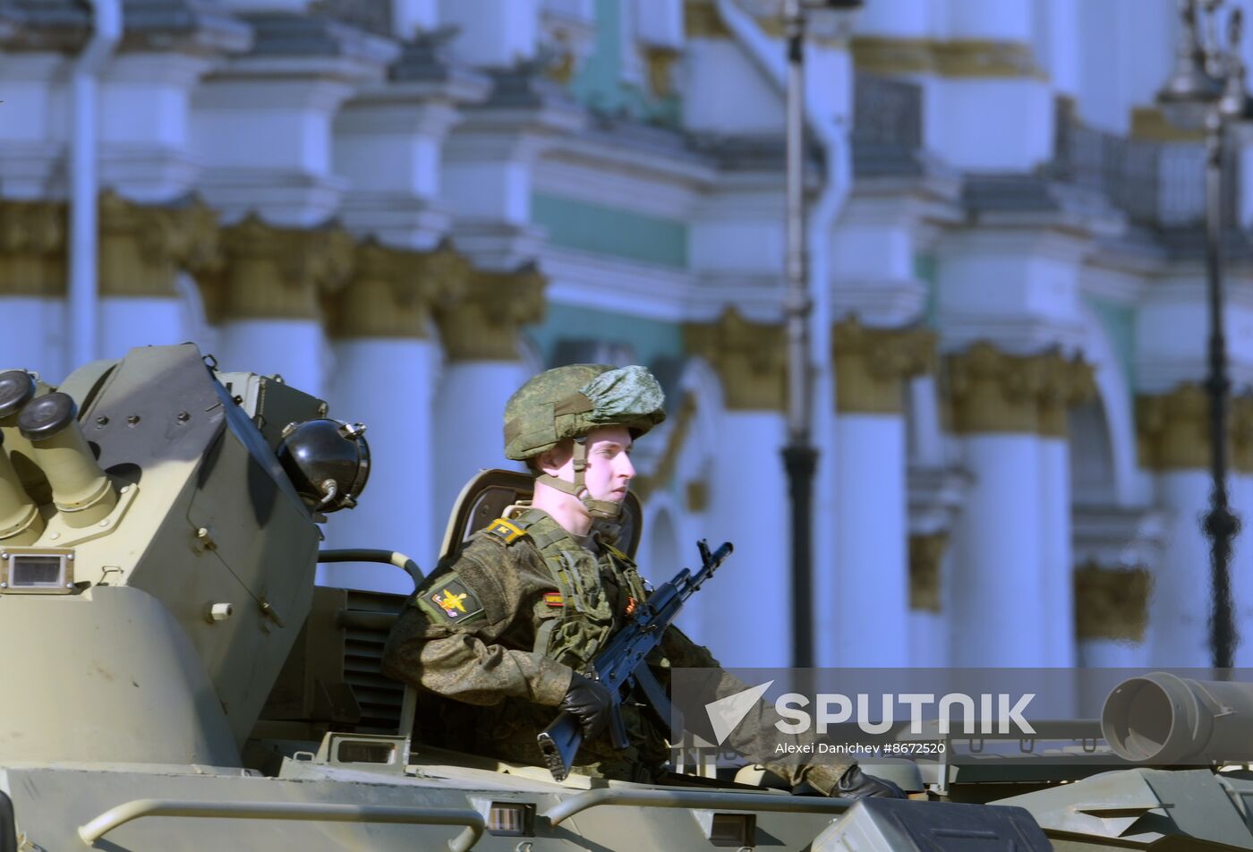 Russia WWII Victory Parade Rehearsal