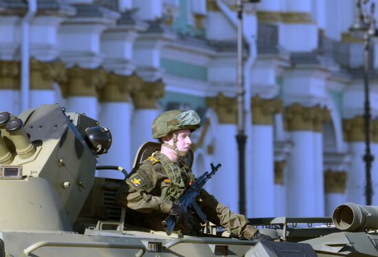 Russia WWII Victory Parade Rehearsal