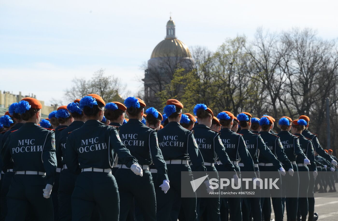 Russia WWII Victory Parade Rehearsal