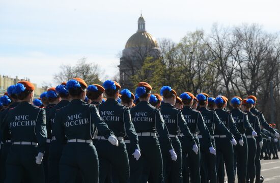 Russia WWII Victory Parade Rehearsal