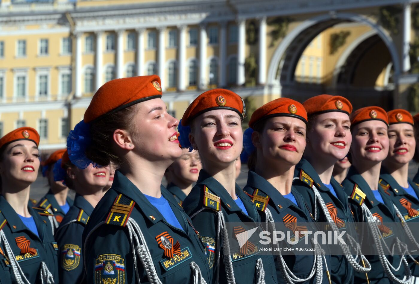 Russia WWII Victory Parade Rehearsal