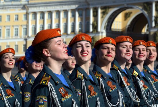 Russia WWII Victory Parade Rehearsal