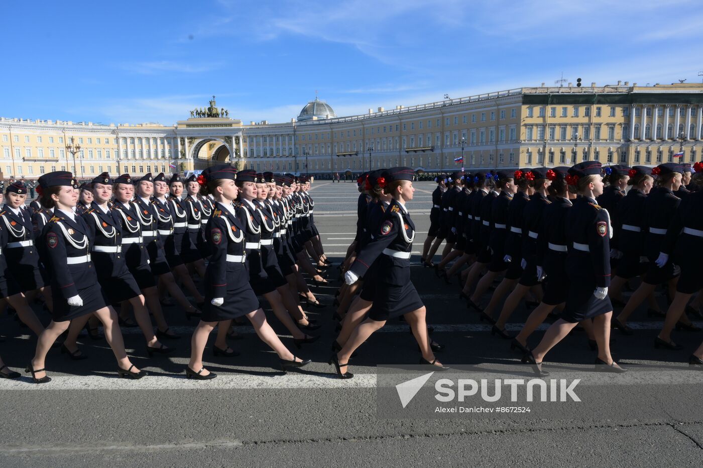 Russia WWII Victory Parade Rehearsal