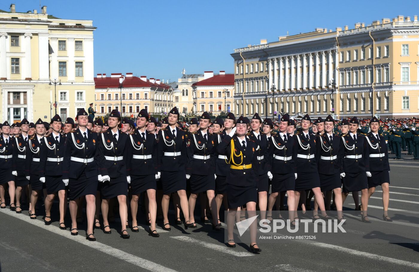 Russia WWII Victory Parade Rehearsal