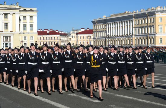 Russia WWII Victory Parade Rehearsal