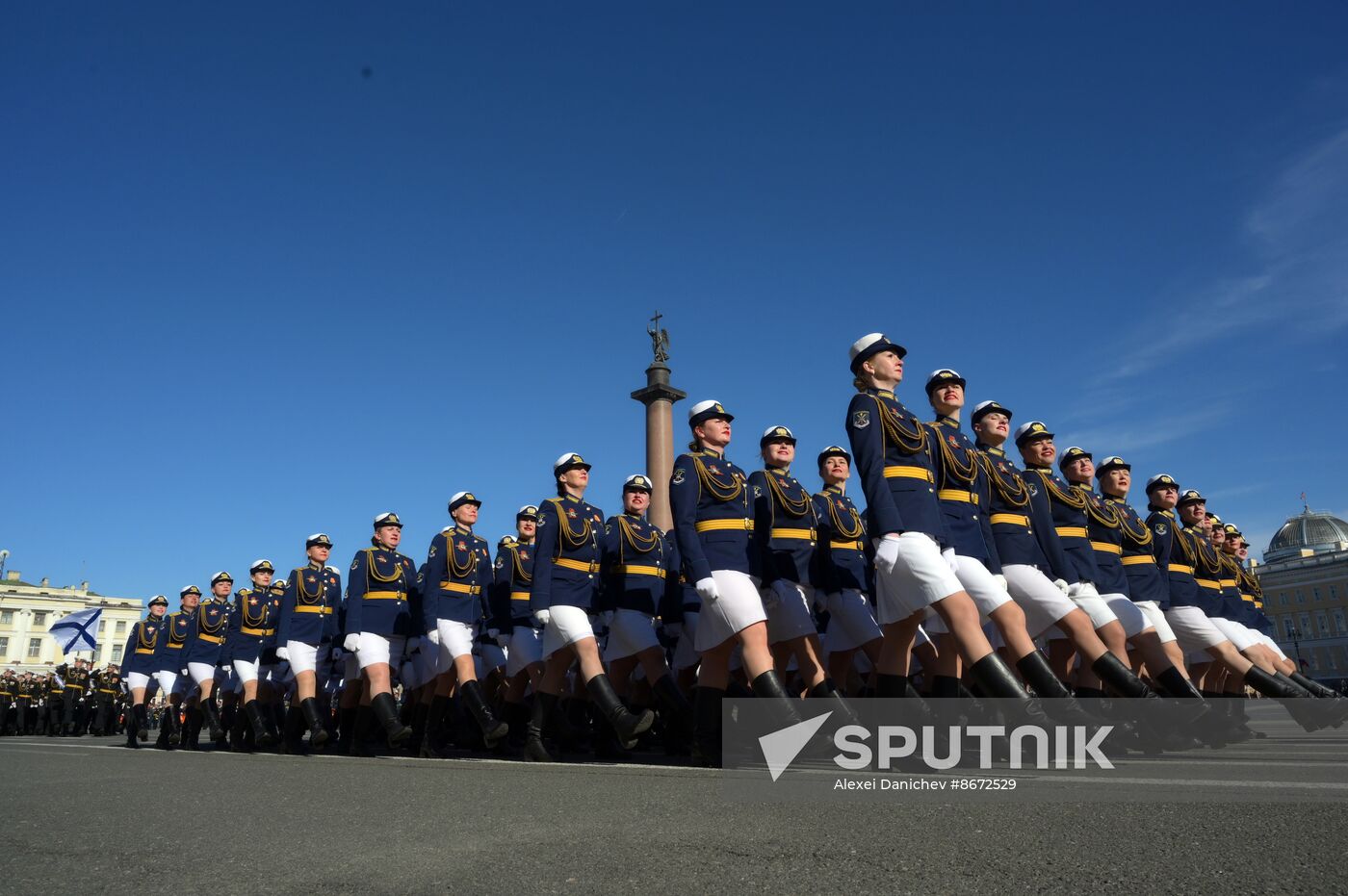 Russia WWII Victory Parade Rehearsal