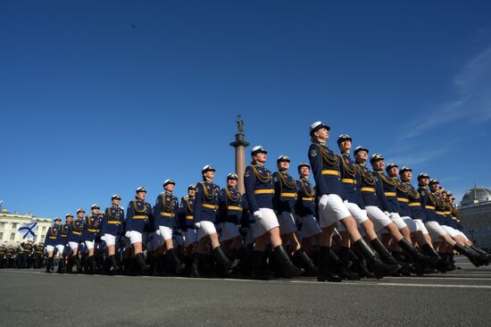 Russia WWII Victory Parade Rehearsal