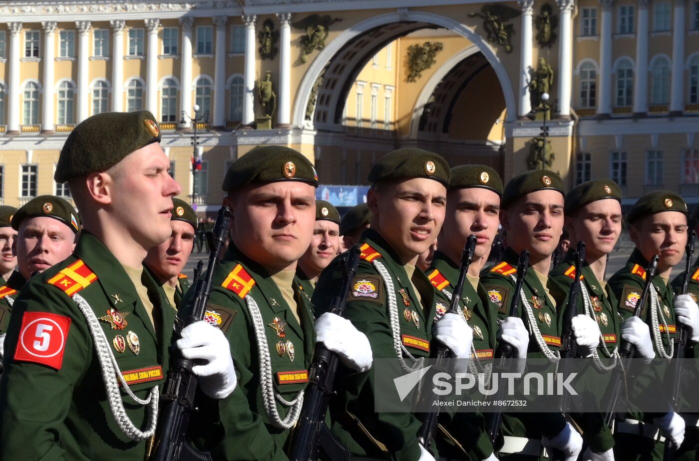 Russia WWII Victory Parade Rehearsal