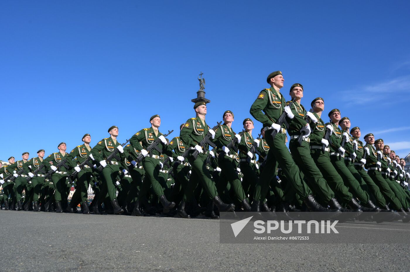 Russia WWII Victory Parade Rehearsal