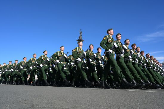 Russia WWII Victory Parade Rehearsal