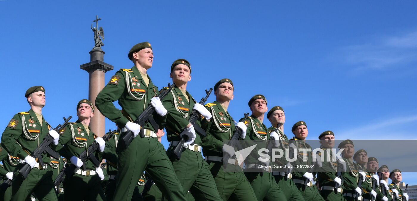 Russia WWII Victory Parade Rehearsal