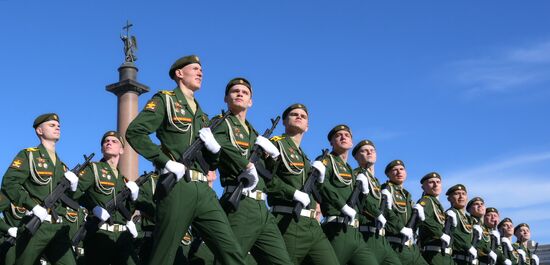 Russia WWII Victory Parade Rehearsal