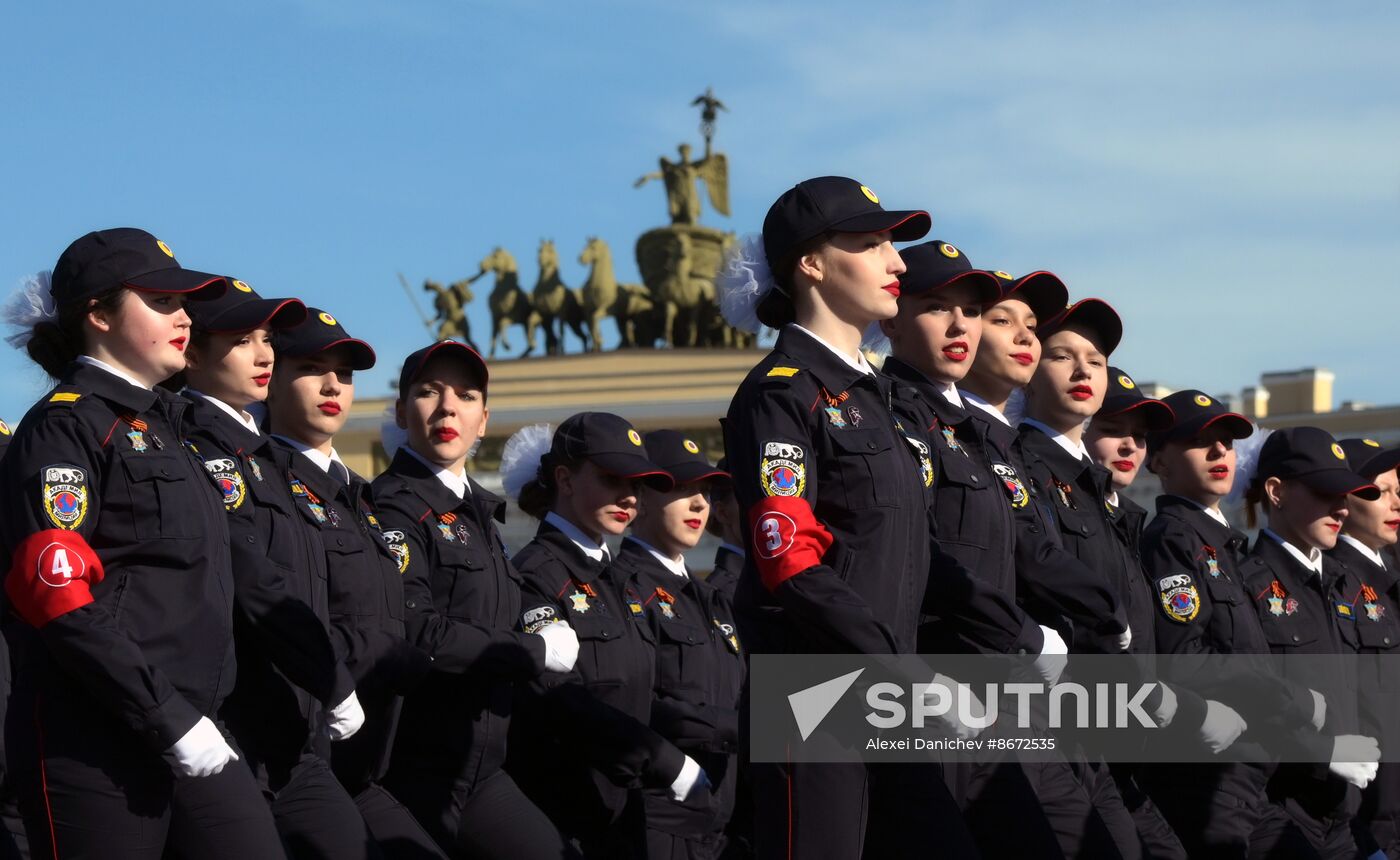 Russia WWII Victory Parade Rehearsal