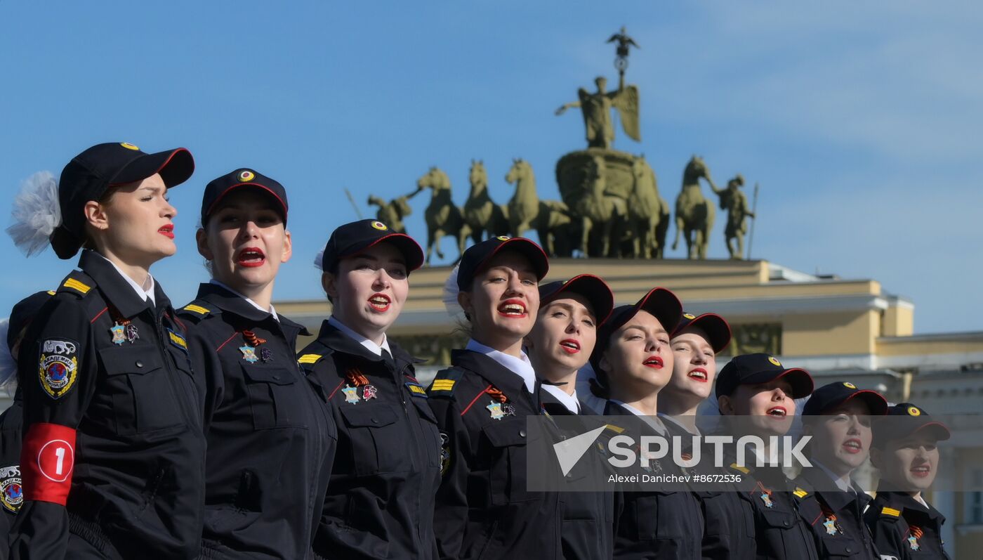 Russia WWII Victory Parade Rehearsal