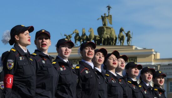 Russia WWII Victory Parade Rehearsal