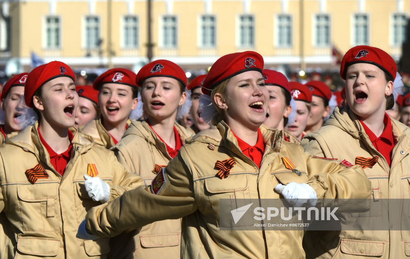 Russia WWII Victory Parade Rehearsal