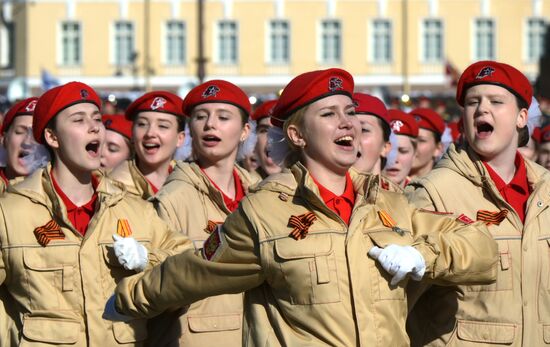 Russia WWII Victory Parade Rehearsal