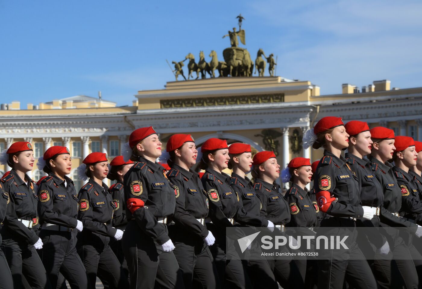 Russia WWII Victory Parade Rehearsal