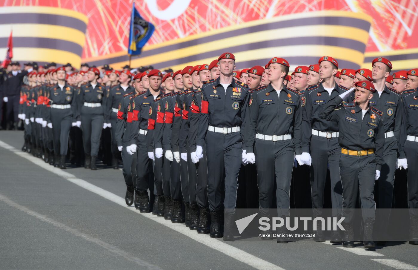 Russia WWII Victory Parade Rehearsal