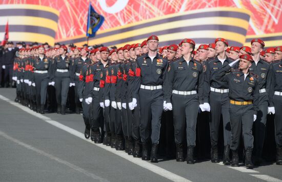 Russia WWII Victory Parade Rehearsal