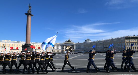 Russia WWII Victory Parade Rehearsal