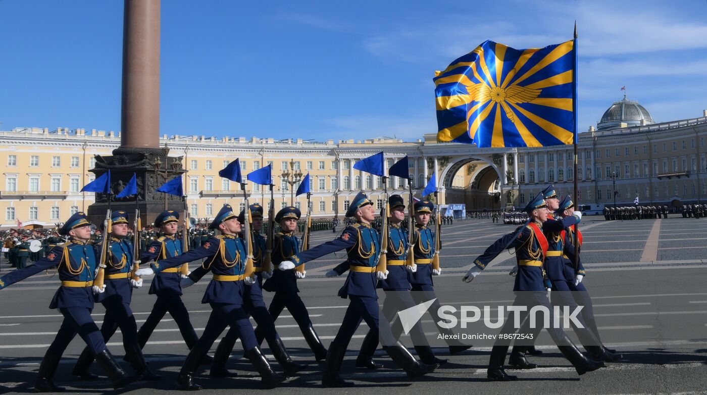 Russia WWII Victory Parade Rehearsal