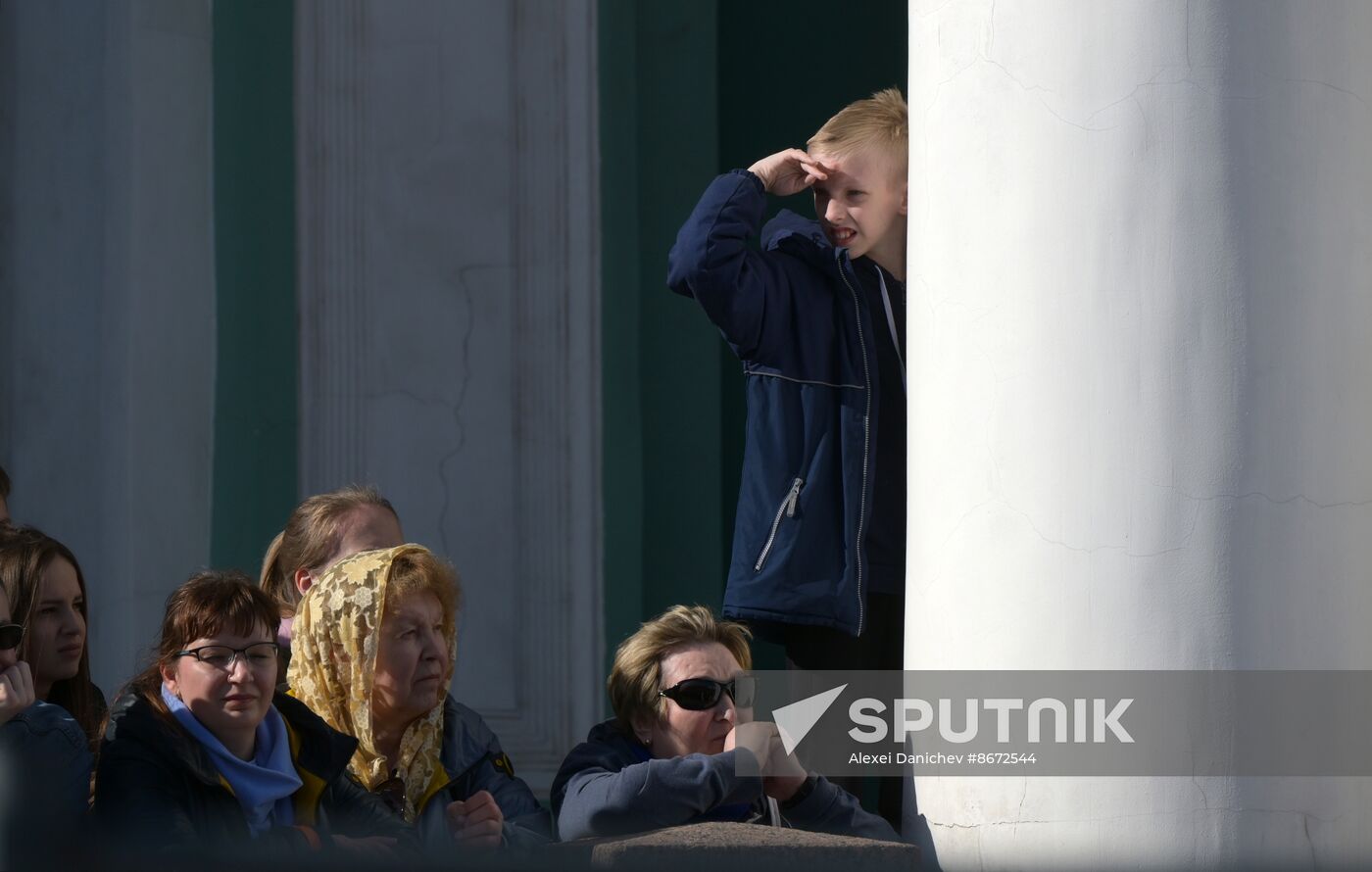 Russia WWII Victory Parade Rehearsal