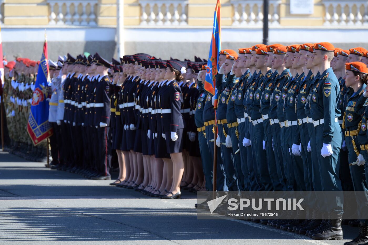 Russia WWII Victory Parade Rehearsal