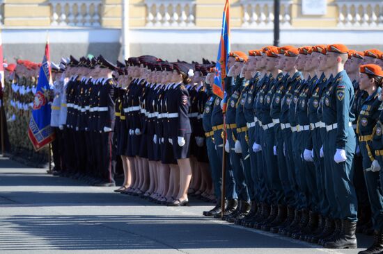 Russia WWII Victory Parade Rehearsal