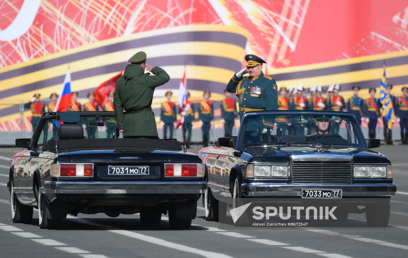 Russia WWII Victory Parade Rehearsal