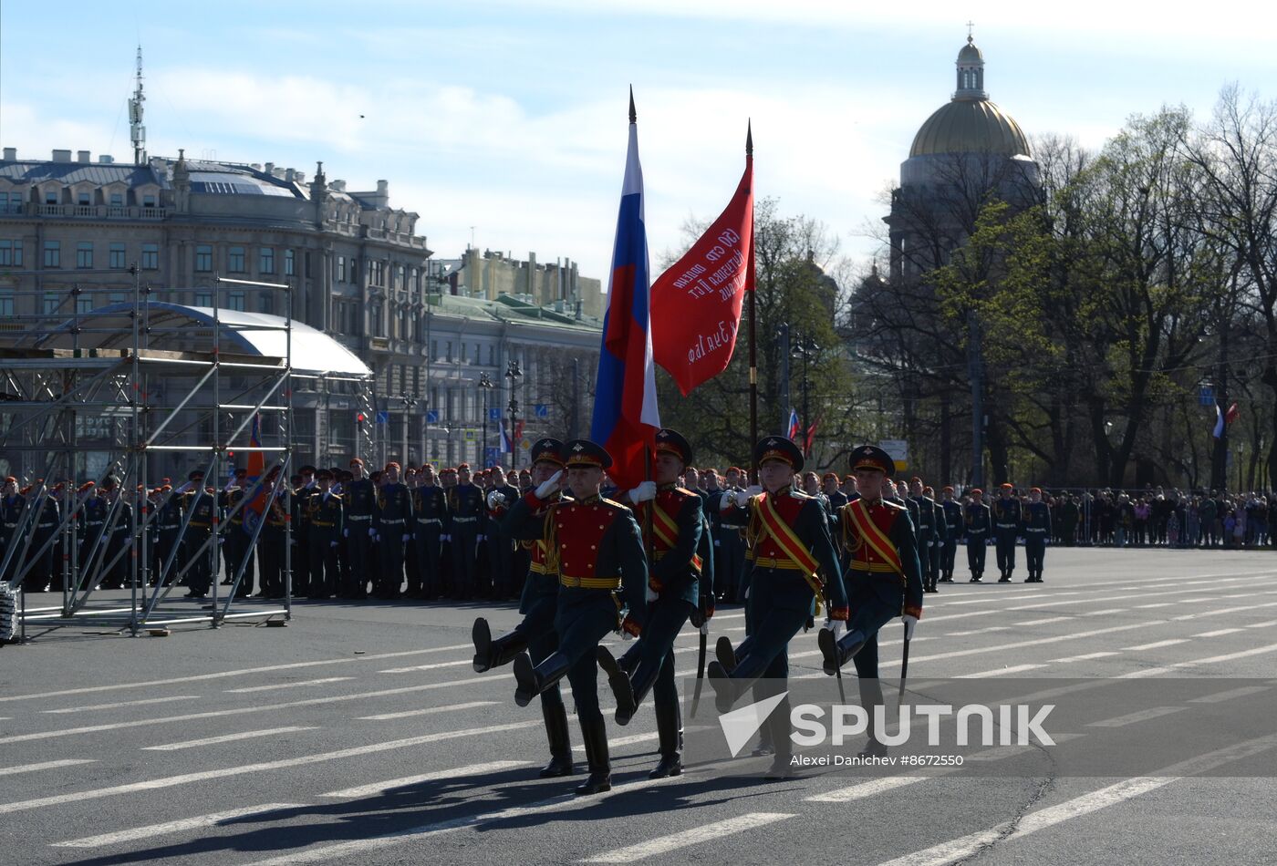 Russia WWII Victory Parade Rehearsal