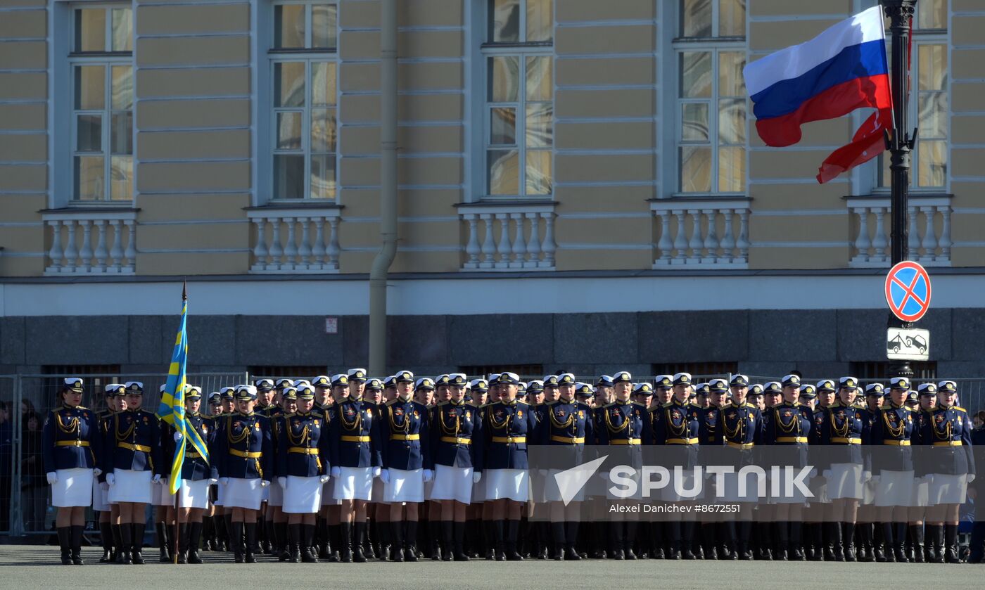 Russia WWII Victory Parade Rehearsal