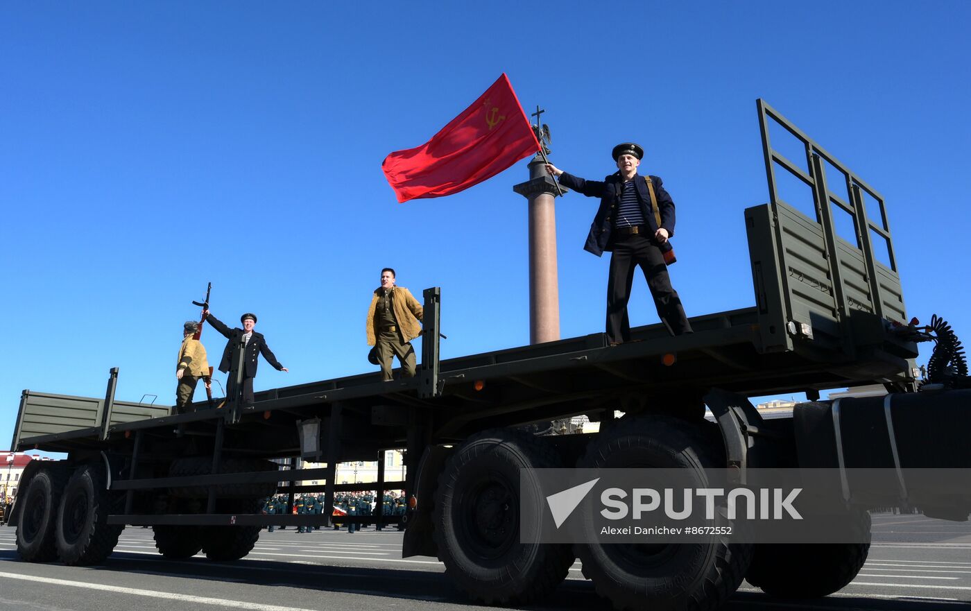 Russia WWII Victory Parade Rehearsal