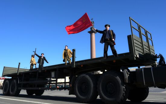 Russia WWII Victory Parade Rehearsal