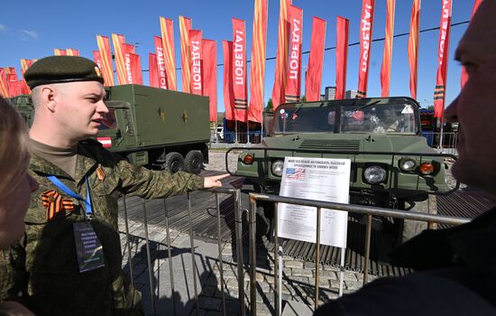 Russia Ukraine Captured Military Equipment Exhibition