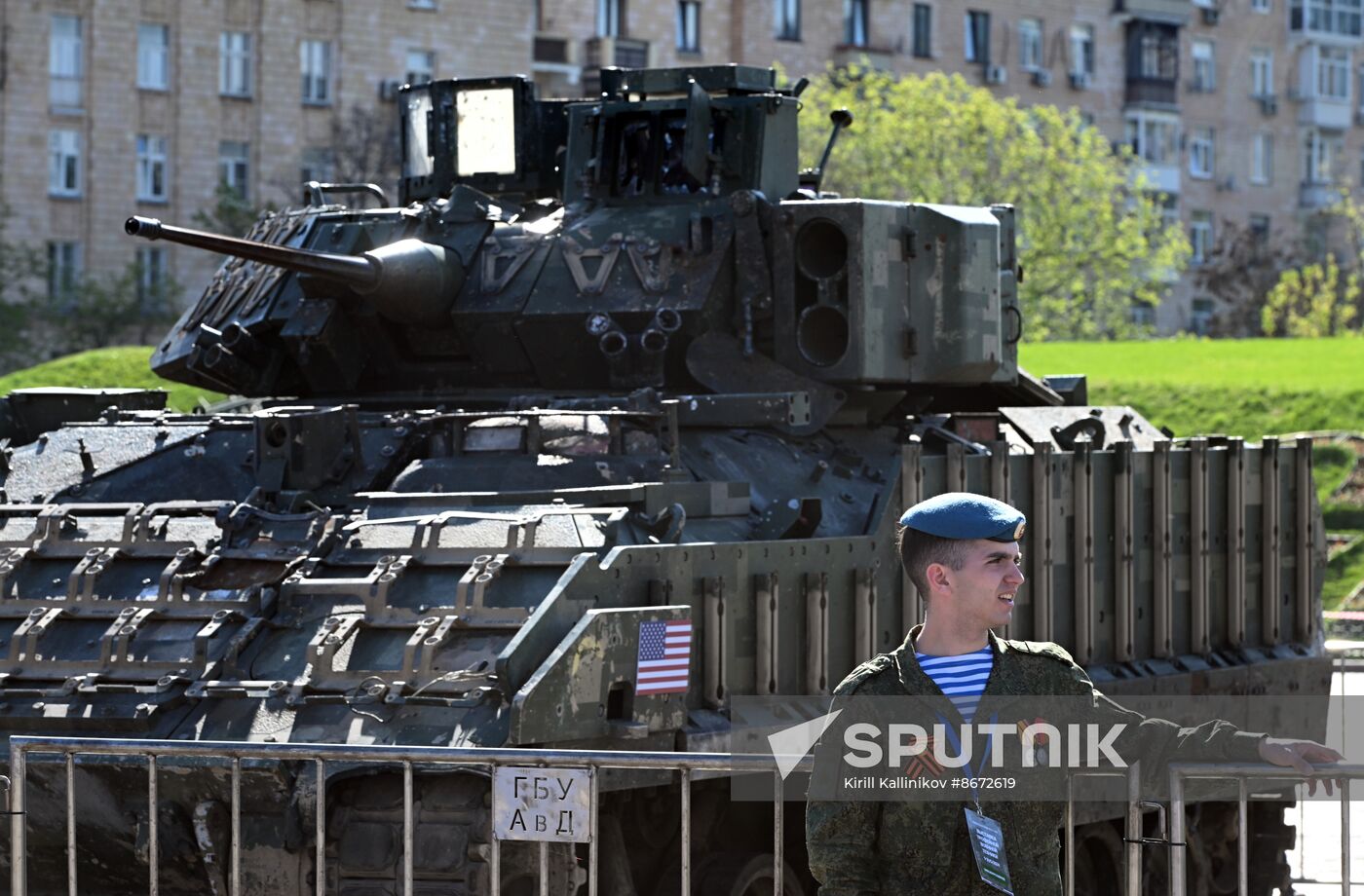 Russia Ukraine Captured Military Equipment Exhibition