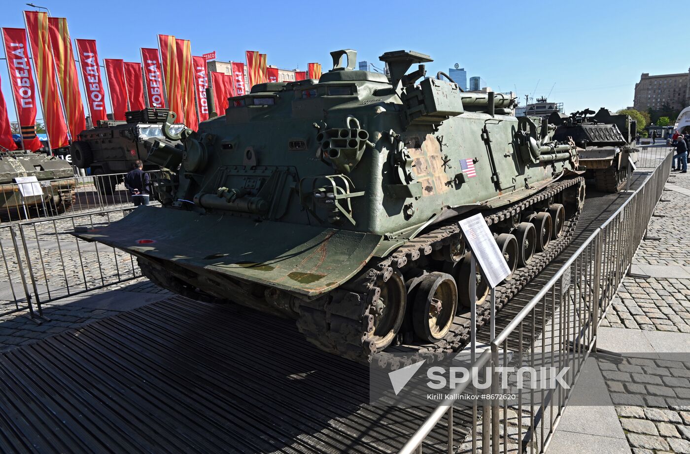 Russia Ukraine Captured Military Equipment Exhibition