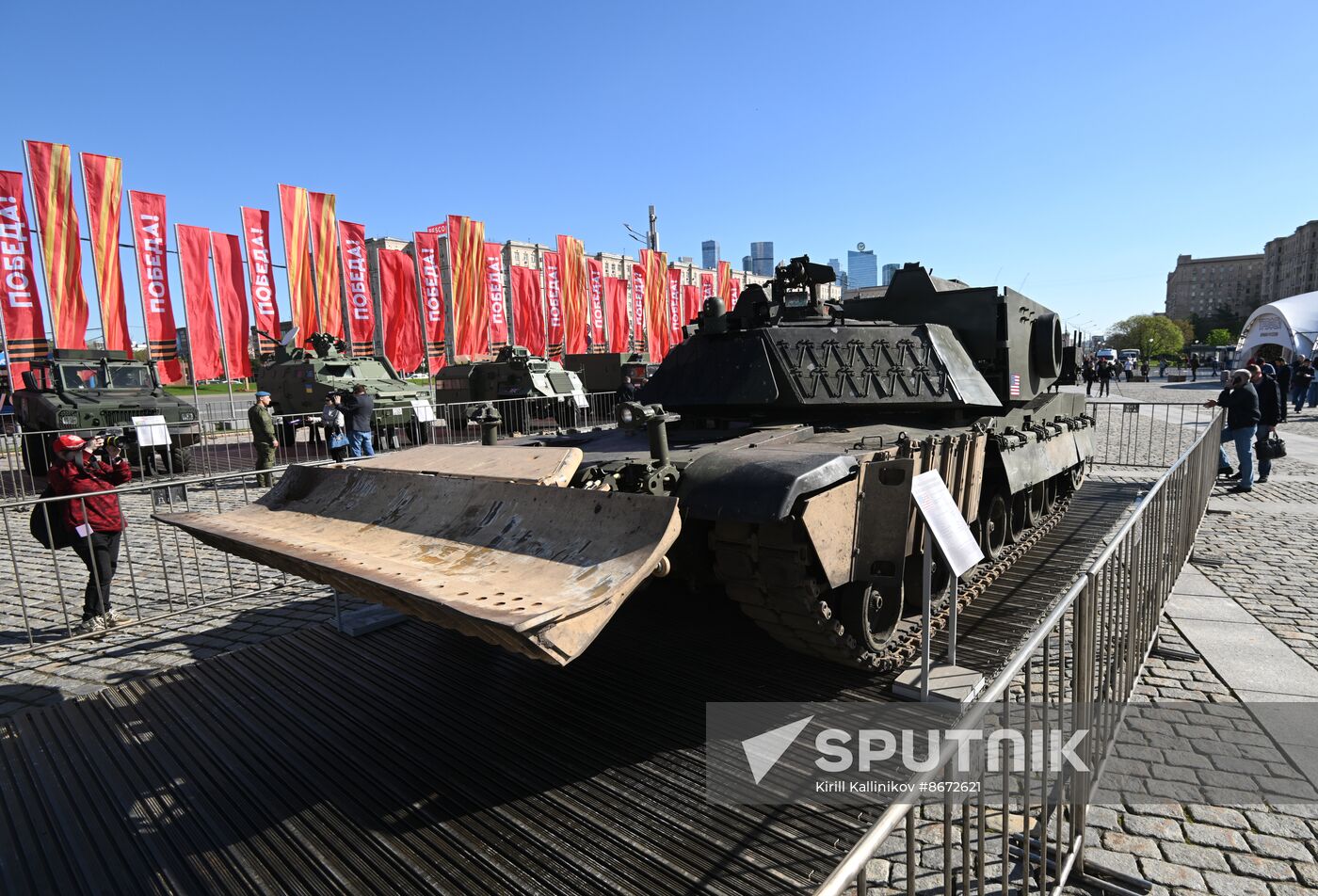 Russia Ukraine Captured Military Equipment Exhibition