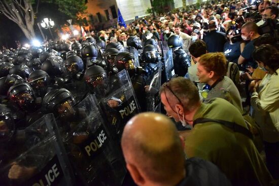 Georgia Foreign Agents Bill Protests