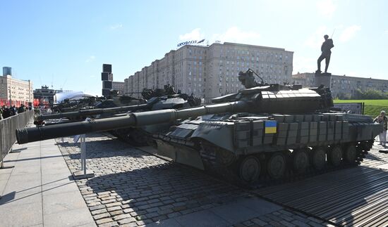 Russia Ukraine Captured Military Equipment Exhibition