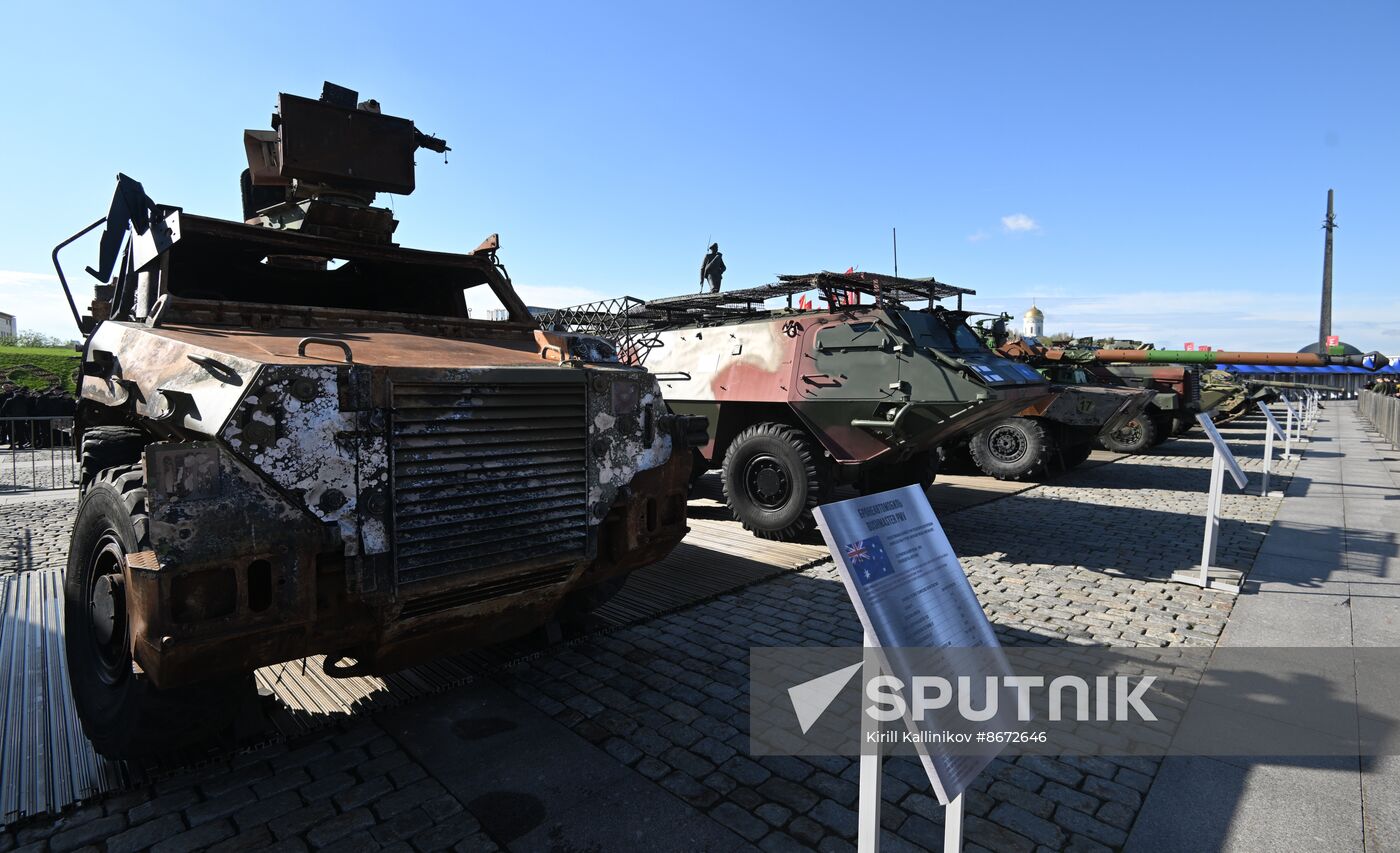 Russia Ukraine Captured Military Equipment Exhibition