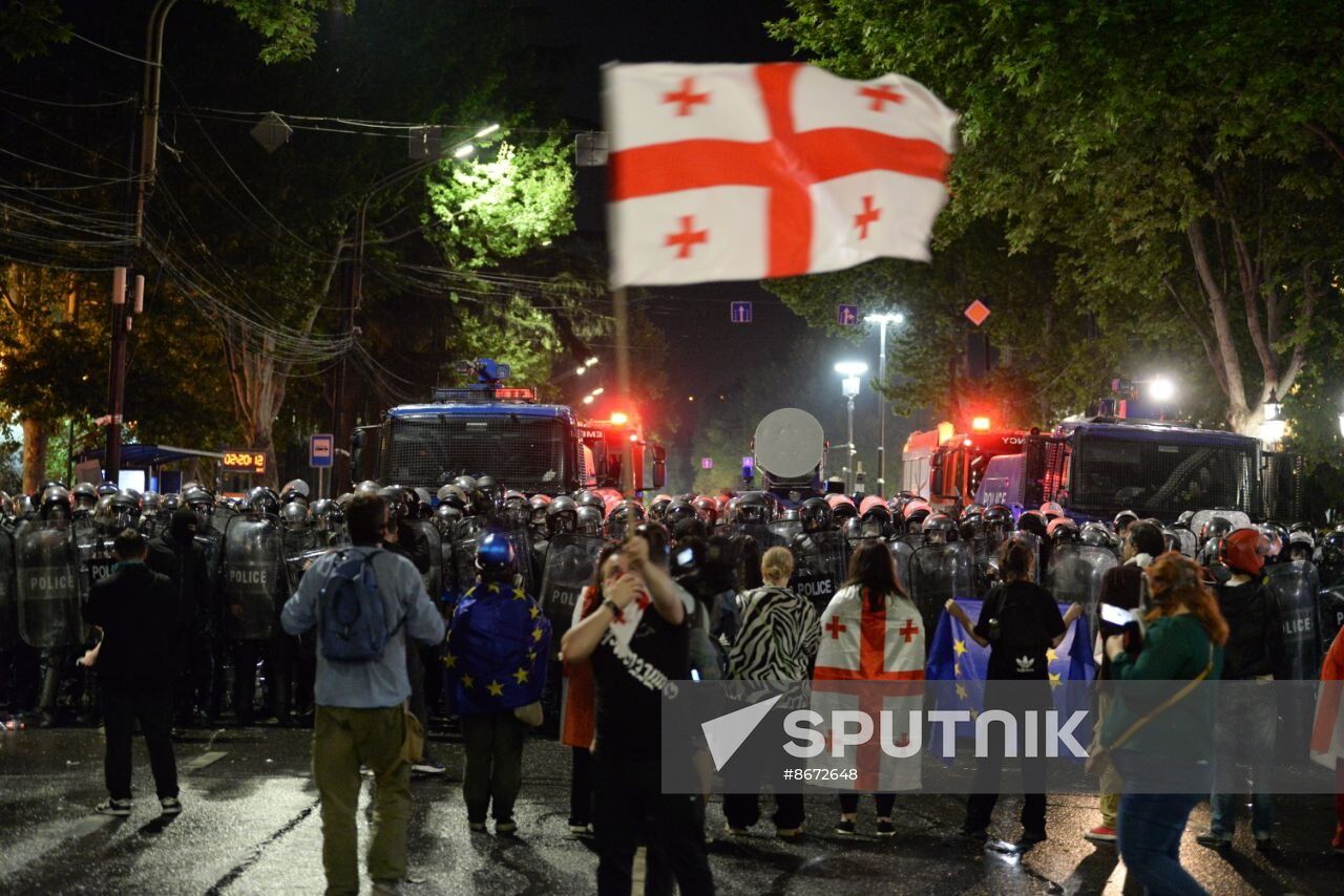 Georgia Foreign Agents Bill Protests