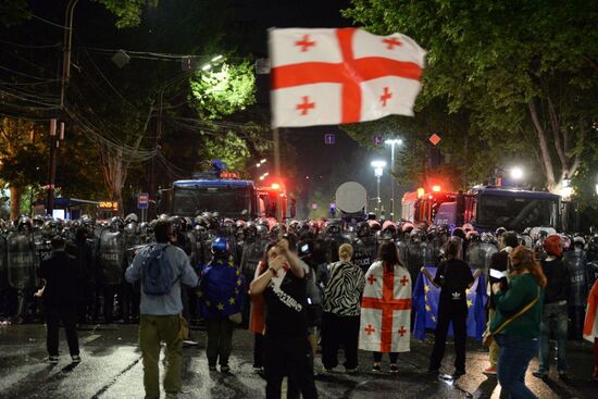 Georgia Foreign Agents Bill Protests